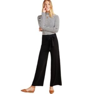 Anthropologie Linette Merino Wool blend Cropped Knit versatile Palazzo Pants